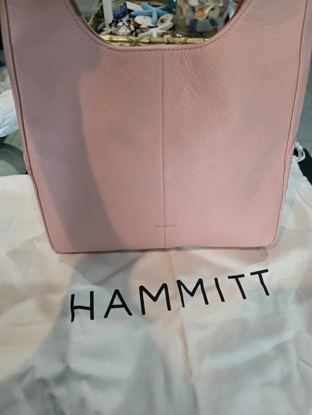 New Hammitt Soft Pink Leather Shoulder Bag
